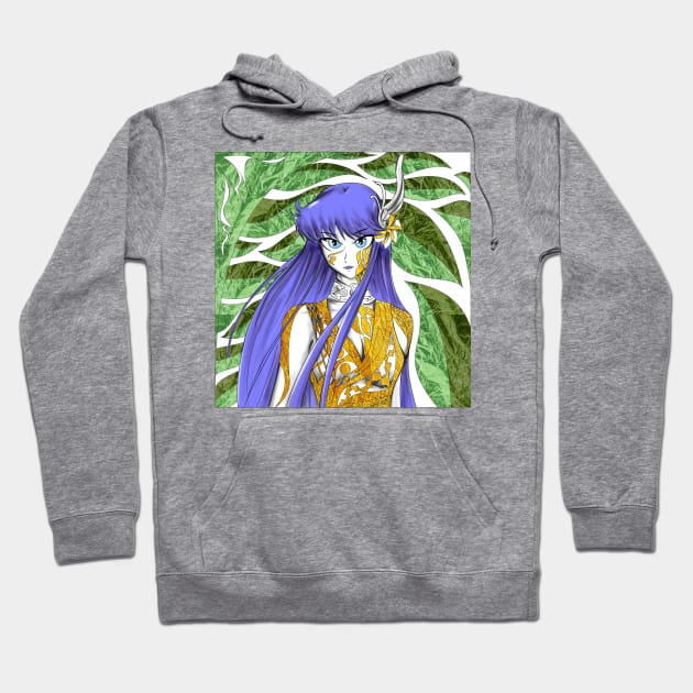 Saori kido, the athena goddess in saint seiya art Hoodie by jorge_lebeau